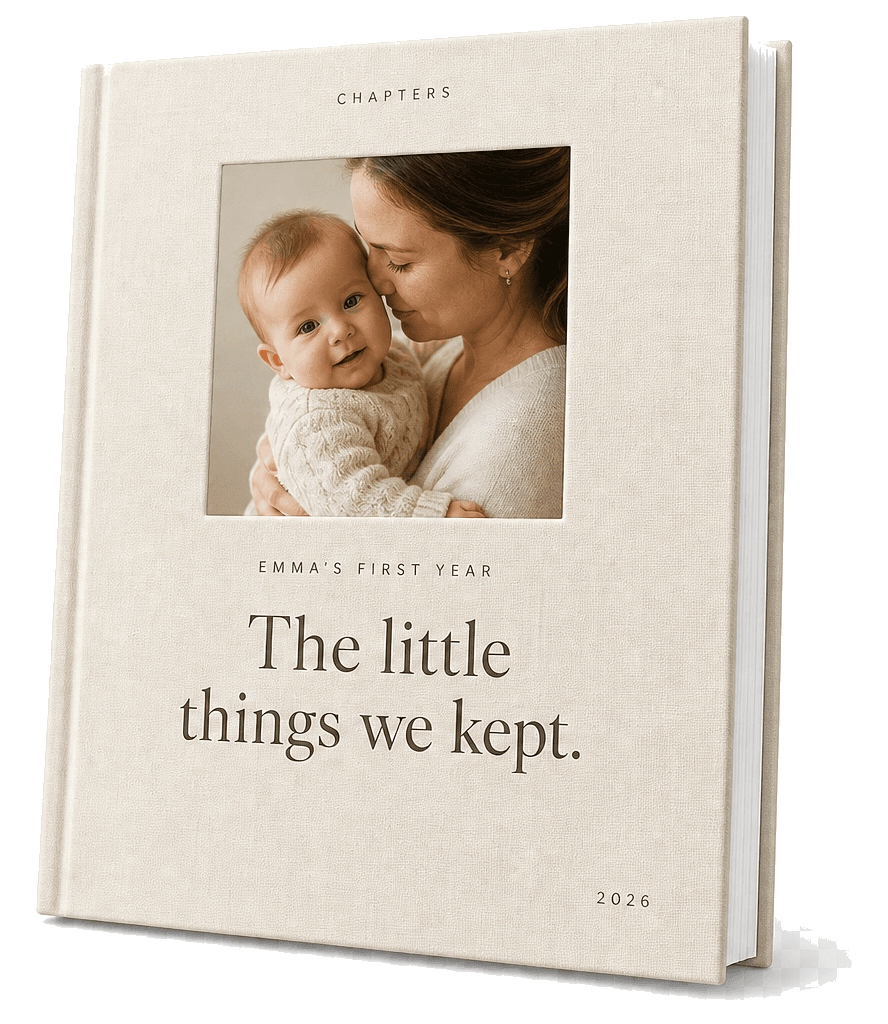 Chapters hardcover baby memory book