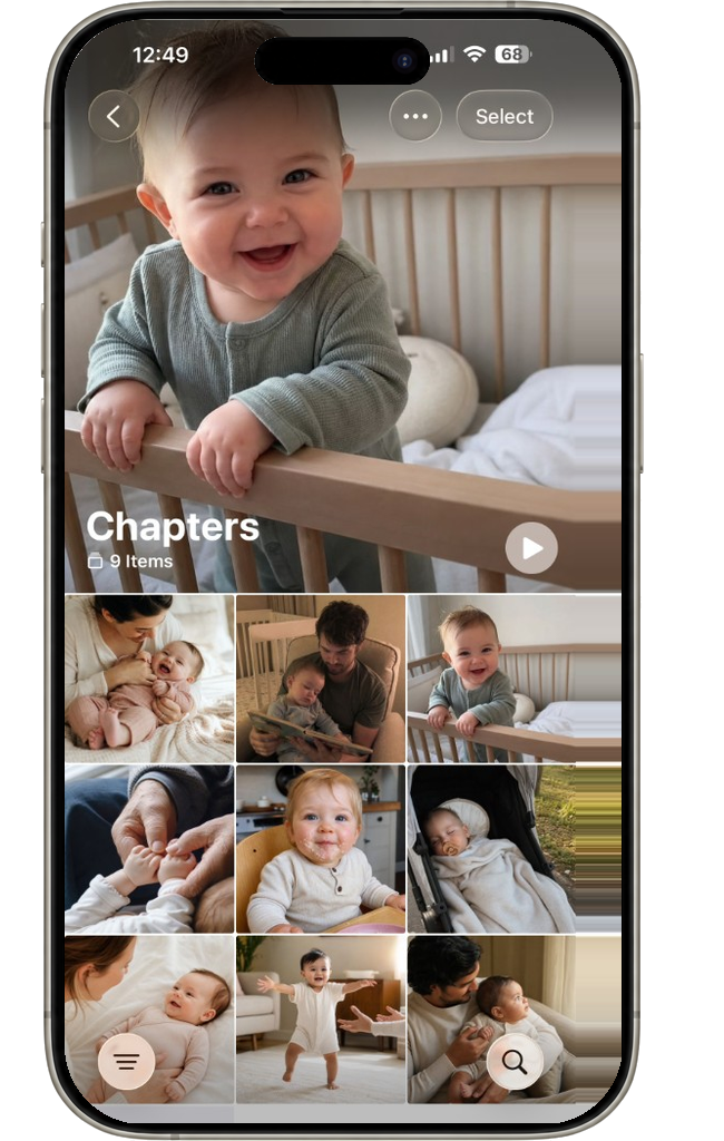 iPhone Photos library full of baby memories waiting to be organized
